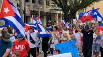 Protesta en solidaridad con las protestas cubanas de 2021 / Crédito: P, HASTA 19104 - Wikimedia Commons (CC BY-SA 4.0)