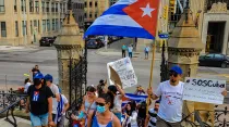 Protestas en apoyo a Cuba en Canadá / Crédito: Flickr de lezumbalaberenjena (CC BY-NC-ND 2.0)