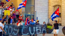 Manifestación de los cubano-canadienses en defensa de sus compatriotas / Crédito: Flickr de lezumbalaberenjena (CC BY-NC-ND 2.0)