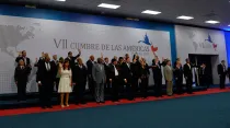 Foto oficial con los presidentes participantes en la Cumbre de las Américas. Foto: Flickr de OEA - OAS (CC-BY-NC-ND-2.0)