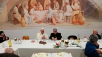 El Papa junto con Mons. Marcello Semeraro. Foto: Diu00f3cesis de Albano