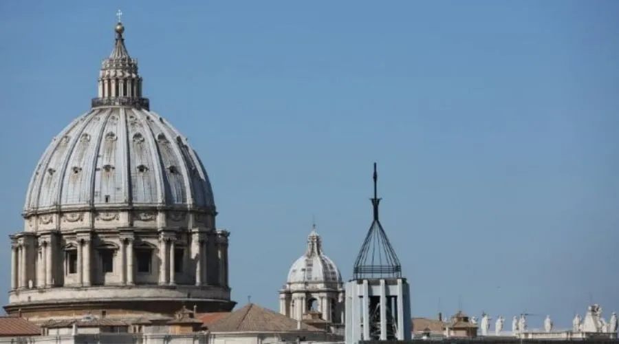 Cúpula de la Basílica de San Pedro en el Vaticano. Crédito: ACI Prensa.