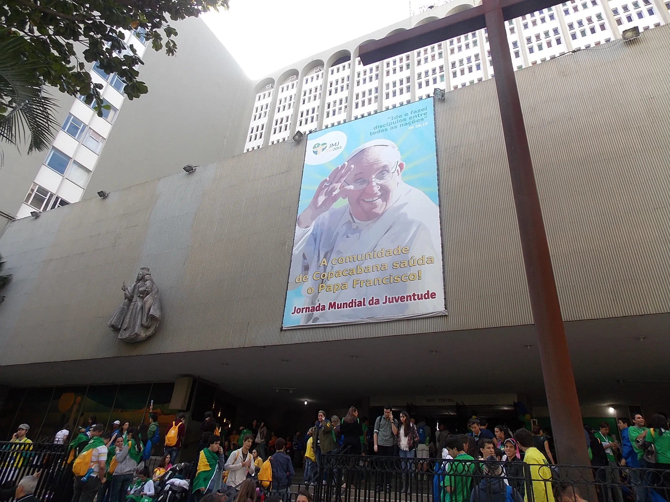 Una imagen del Papa Francisco en una iglesia cercana a Copacabana (foto ACI Prensa)?w=200&h=150