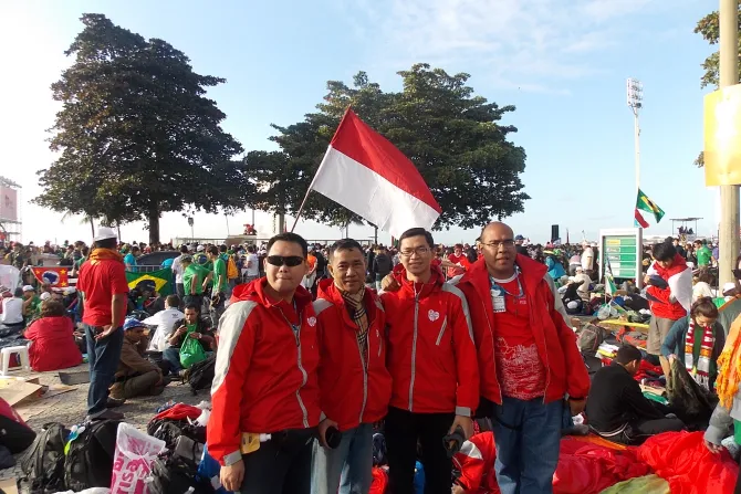 "Un católico más Dios son mayoría", dicen jóvenes de Indonesia en JMJ Río
