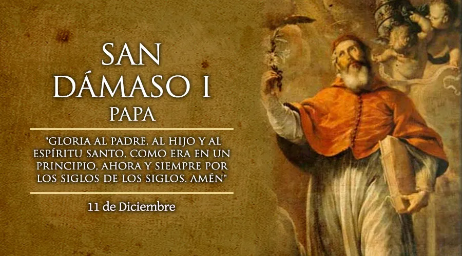 Cada 11 de diciembre se celebra a San Dámaso, a quien le debemos el “Gloria” en la liturgia
