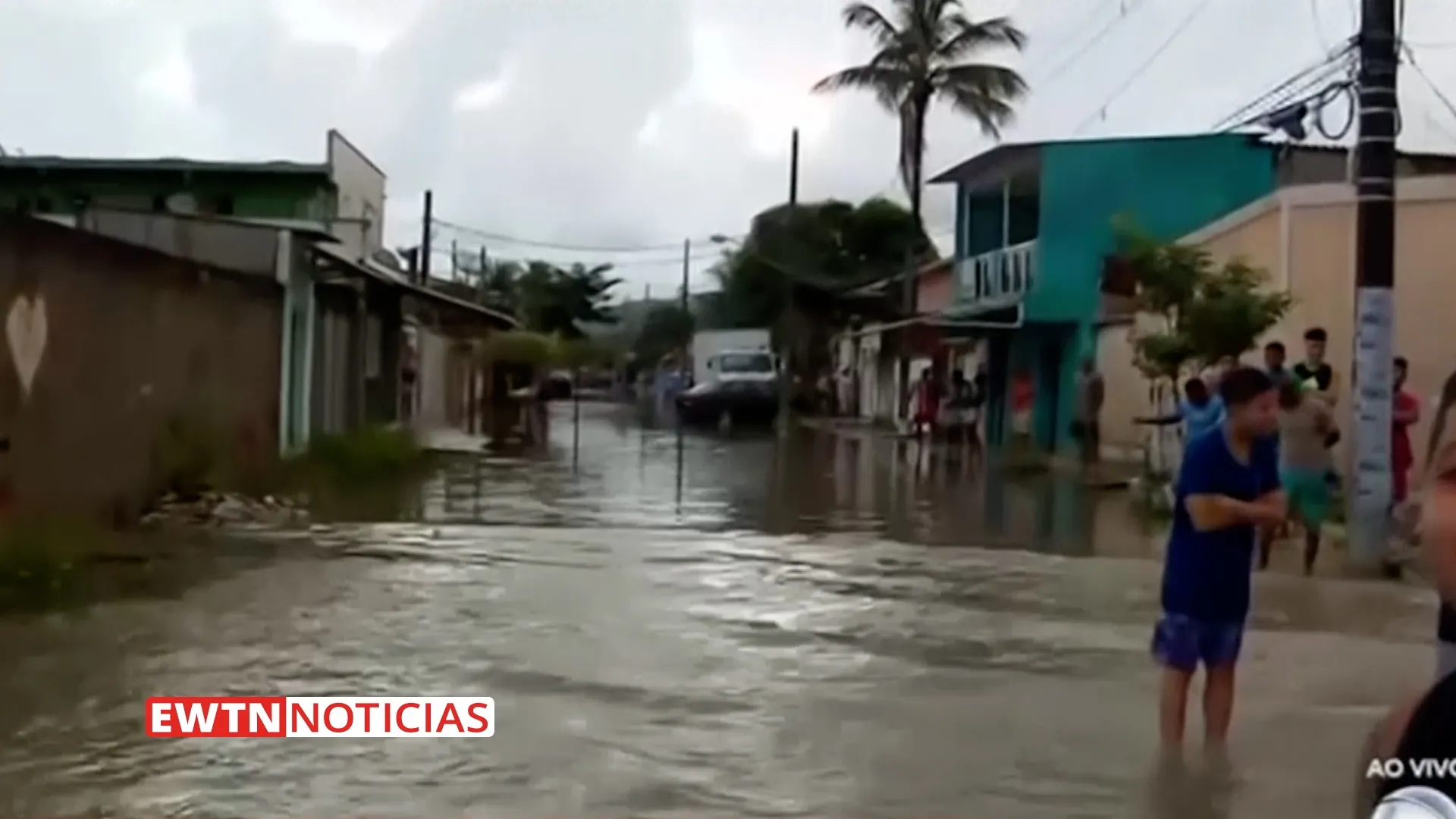 Damnificados por las lluvias en Río de Janeiro - Foto: Captura de video