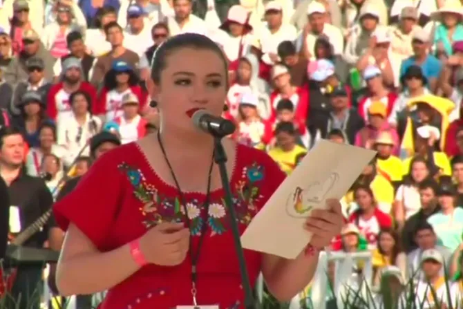 VIDEO: La joven que emocionó a todos en Morelia con el Papa Francisco
