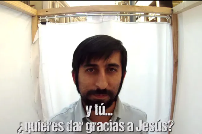 [VIDEO] ¿Te atreverías a darle gracias a Jesús frente a una cámara?