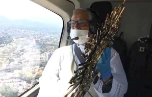 P. Daru00edo Bragado Rodru00edguez bendice Ciudad de Mu00e9xico con el Santu00edsimo Sacramento. Cru00e9dito: Cortesu00eda Mayra Gonzu00e1lez. 