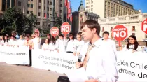 Manifestación contra el aborto en Chile / Foto: Youtube de Raquel Fuenzalida (Captura de Video)