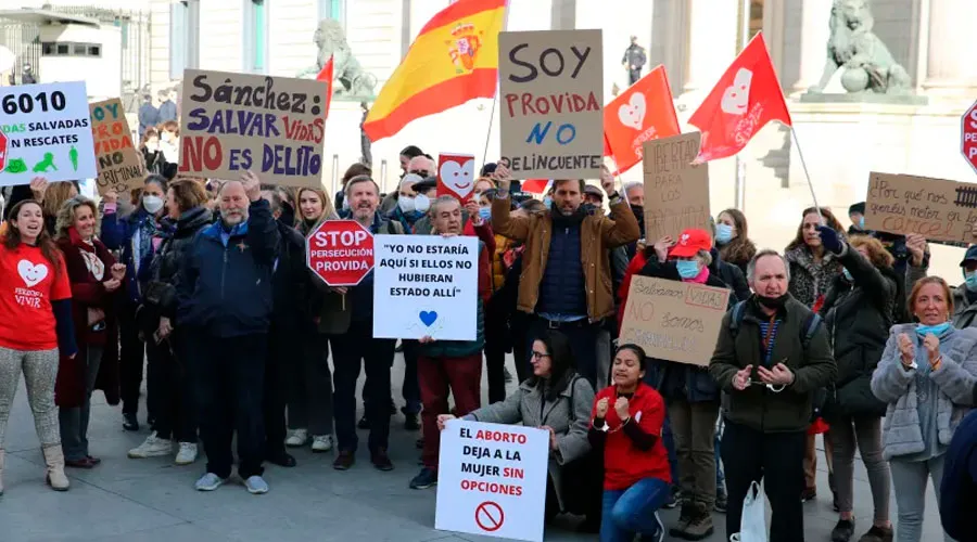 Manifestación de Derecho a Vivir en España | Crédito: Derecho a Vivir