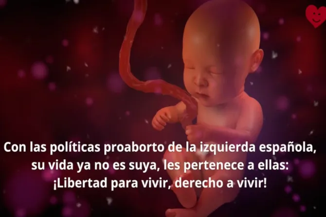 [VIDEO] Derecho a Vivir responde a pro aborto PSOE y pide “¡Libertad para vivir!”