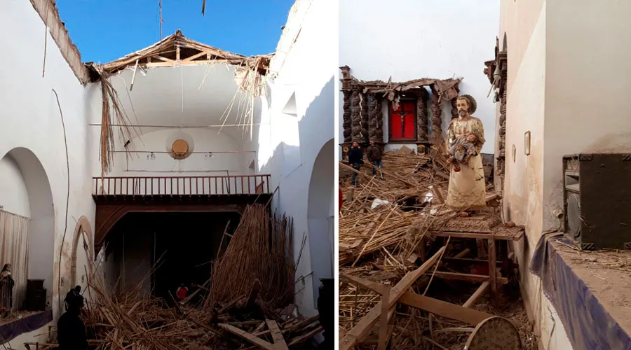 Derrumbe de techo templo San Agustín / Fotos: Shirley Soliz ?w=200&h=150