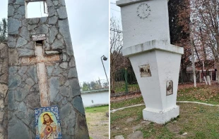 Destrozos en el Descanso del Peregrino. Cru00e9dito: Sociedad de Peregrinos a Pie a Luju00e1n 