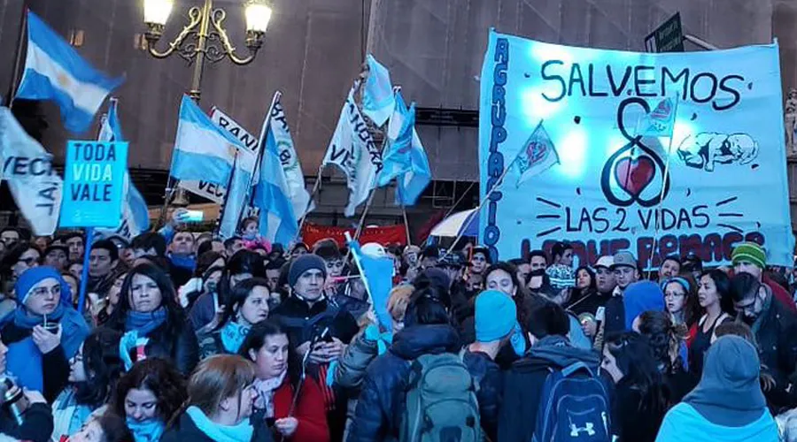 Día Interncional de Acción por las Dos Vidas, Buenos Aires. Crédito: Unidad Provida