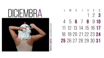 "Diciembra" en calendario de la Universidad de Granada.