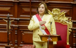 Dina Boluarte asume la presidencia del Peru00fa, al juramentar en el Congreso el 7 de diciembre. Cru00e9dito: ANDINA/Juan Carlos Guzmu00e1n. 