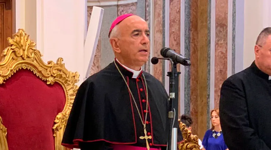 Mons. Antonio Staglianò. Crédito: Diócesis de Noto