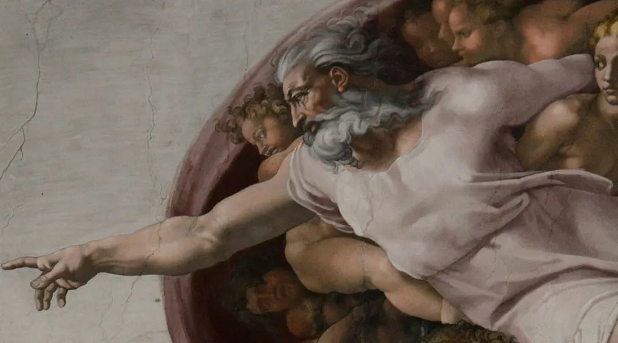 Dios en el fresco de la Creación en la Capilla Sixtina. Crédito: Dominio público