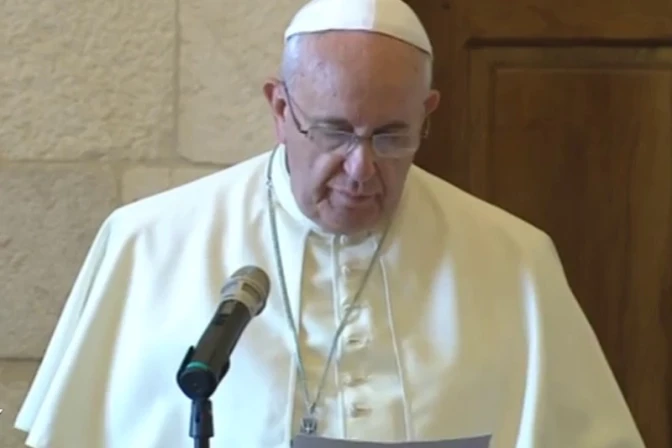 Discurso del Papa Francisco al gran muftí de Jerusalén en la explanada de las mezquitas