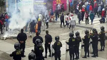 Imagen referencial de protestas en Perú / Crédito: ANDINA/Difusión