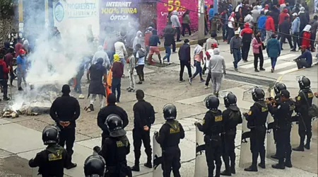 Obispos del sur de Perú rechazan la violencia y piden a autoridades solucionar demandas