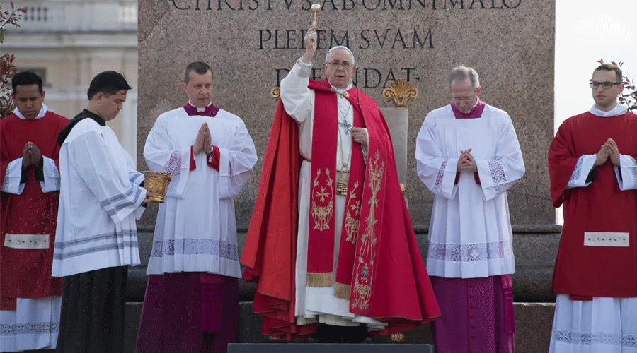 El Papa Francisco en el Domingo de Ramos de 2019. Foto: Vatican Media