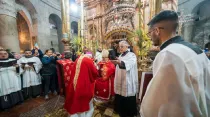 Domingo de Ramos en la Basílica del Santo Sepulcro. Crédito: PGPO/CTS