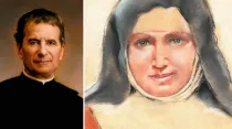 Don Bosco y María Francesca de Jesús Rubatto | Crédito: Cortesía de Instituciones Salesianas de Educación Superior y Conferencia Episcopal del Uruguay