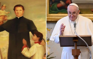 Don Bosco / Papa Francisco | Cru00e9dito: Daniel Ibau00f1ez - ACI Prensa 