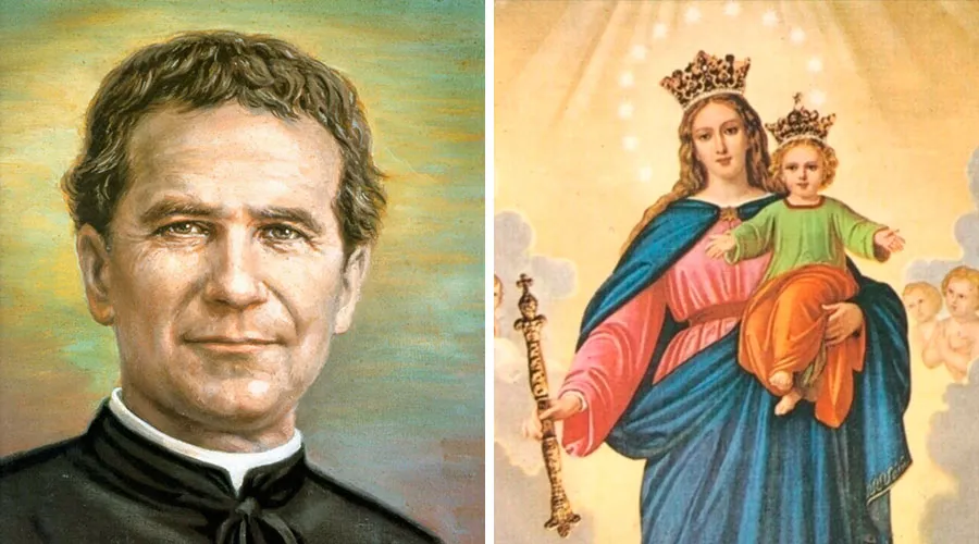 Don Bosco y María Auxiliadora / Crédito: Imágenes de dominio público