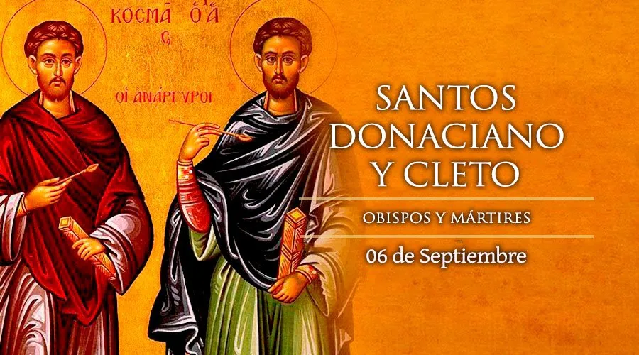 Hoy es la fiesta de Santos Cleto y Donaciano, mártires del siglo V