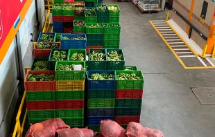 Donaciones que repartiru00e1 el Banco de Alimentos a los mu00e1s necesitados. Cru00e9ditos: Banco de Alimentos de Bogotu00e1 