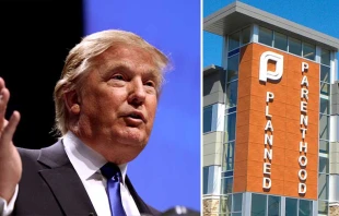 Donald Trump. Foto: Flickr Gage Skidmore (CC BY-SA 2.0) / Clu00ednica de Planned Parenthood. Foto: Fibonacci Blue / Wikipedia. 