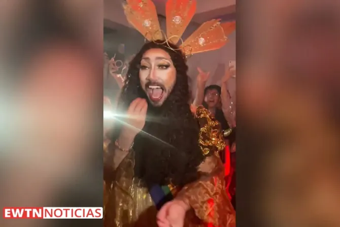 La Iglesia responde a “drag queen” que se disfrazó de Cristo y parodió el Padre Nuestro