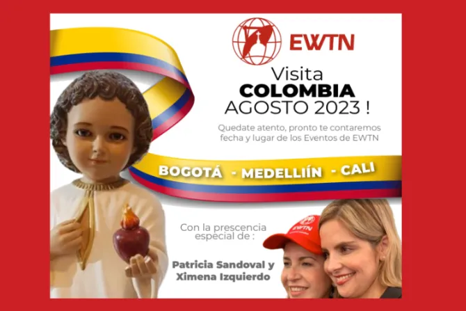 EWTN anuncia misión en Colombia junto a Patricia Sandoval y renombrados sacerdotes