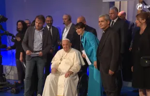 El Papa Francisco en el programa de televisión de la RAI "A Sua Immagine". Crédito: RAI / EWTN News 
