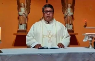 P. Edward Huillcen. Cru00e9dito: Arzobispado de Arequipa 