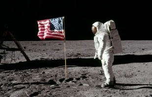 Edwin Aldrin en la Luna. Cru00e9dito: NASA  