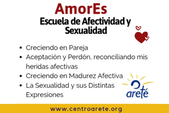Centro Areté presenta nueva escuela virtual de afectividad y sexualidad “AmorEs”