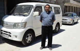 El P. Alberto Rojas en Alepo / Foto: Ayuda a la Iglesia Necesitada (ACN) 