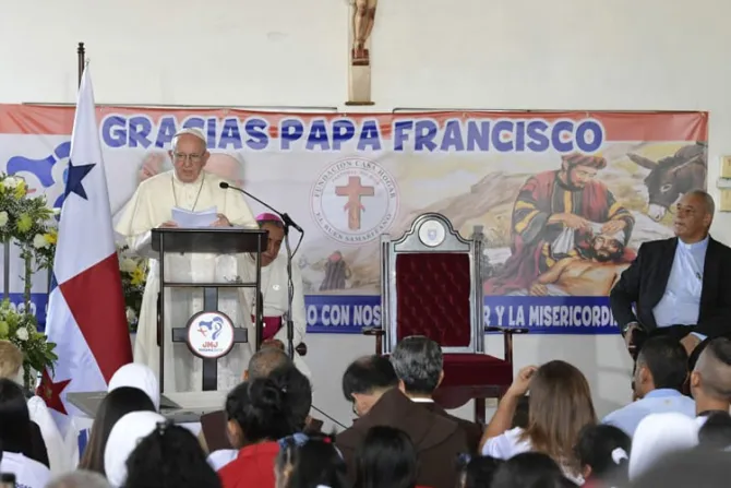 Discurso del Papa Francisco en la casa hogar El Buen Samaritano