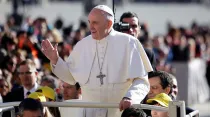 El Papa Francisco en una Audiencia General / Foto: Lucía Ballester (ACI Prensa)
