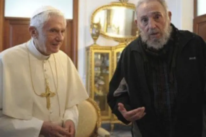 El Papa Benedicto XVI recibió a Fidel Castro