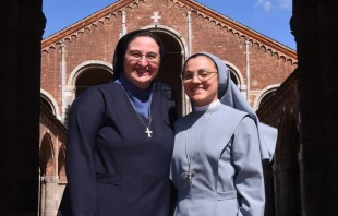 Elena Bianchi y Sor Cristina. Cru00e9dito: Chiesa di Milano 