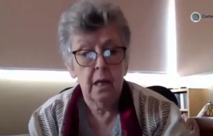 Elizabeth Odio Benito en audiencia pu00fablica el 12 de mayo. Cru00e9dito: Captura de video / Corte Interamericana de Derechos Humanos. 