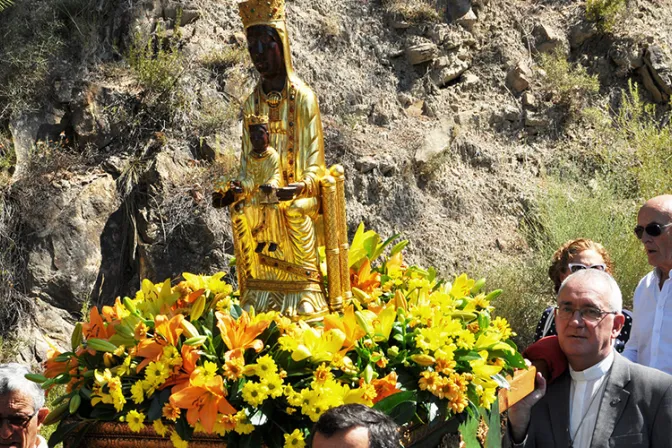 Obispo celebra fiesta de la Virgen de los Ángeles en santuario de Torreciudad  