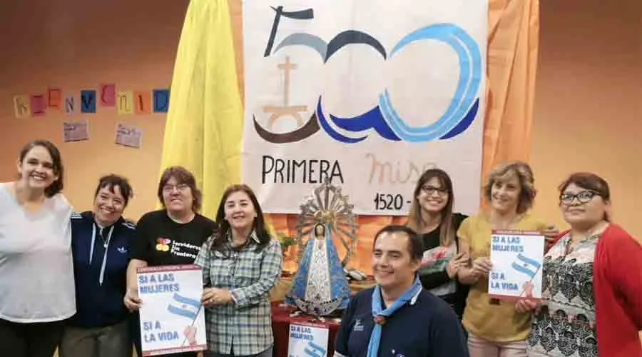 Encuentro de la comunidad de Río Gallegos. Crédito: Facebook 500 años Primera Misa Argentina.?w=200&h=150