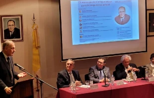 Presentaciu00f3n del Instituto Enrique Shaw. Cru00e9dito: Universidad Catu00f3lica Argentina 