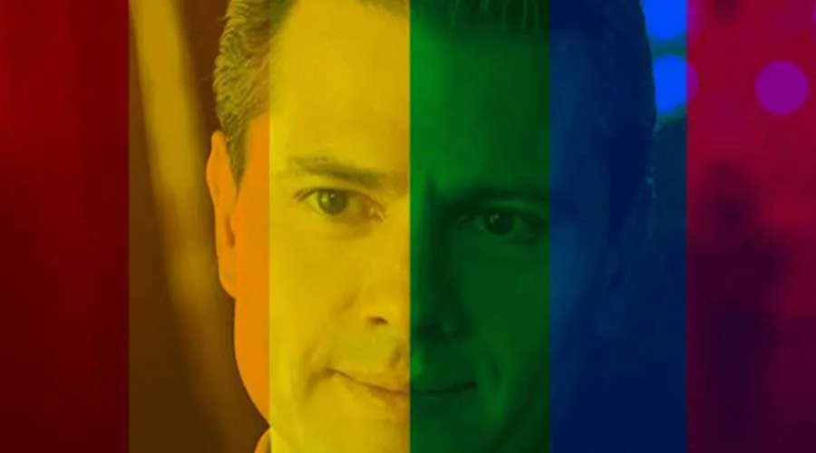 Enrique Peña Nieto cambió su foto en redes sociales por una con el filtro de la bandera gay el 17 de mayo.